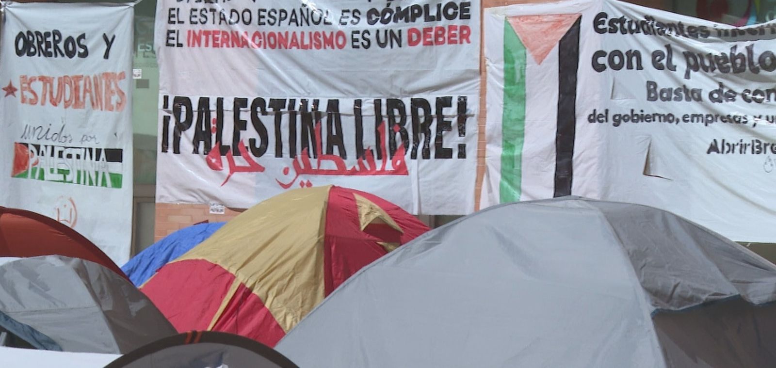Activistas en la Universidad Complutense