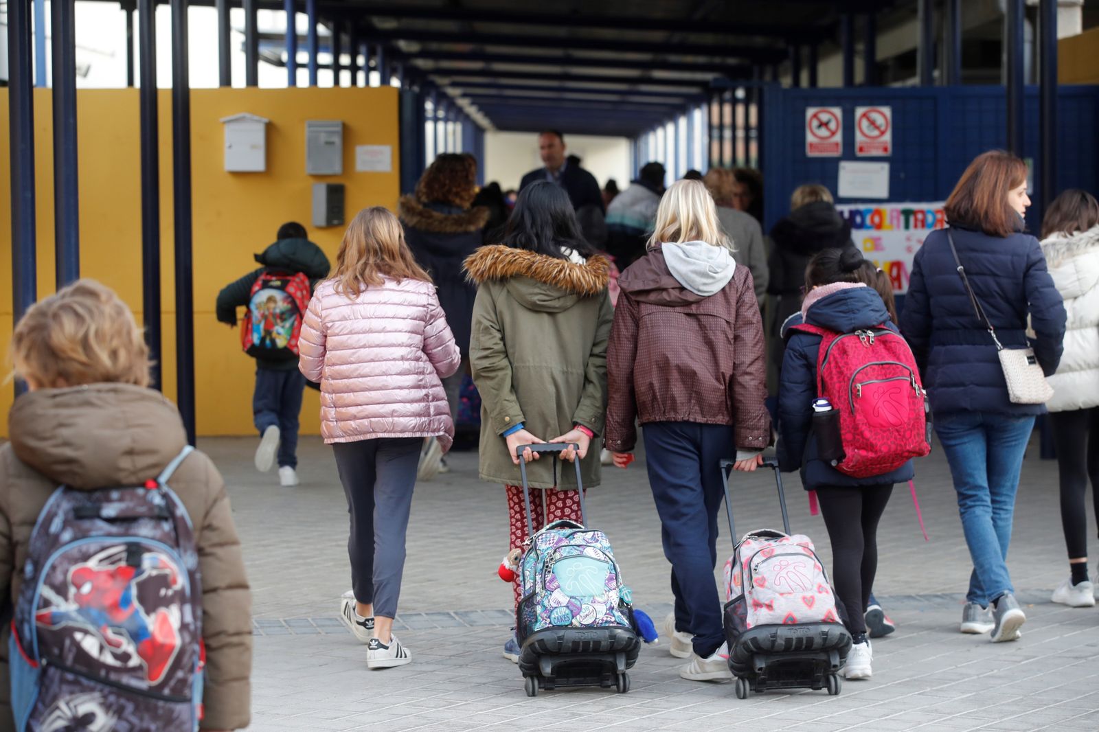 Imagen de un colegio en Madrid