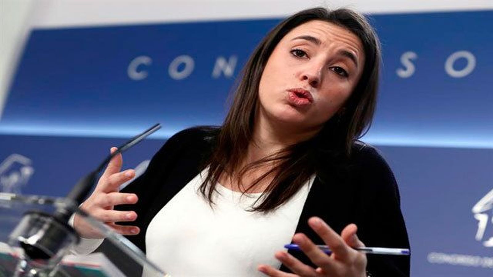 Irene Montero defiende que su "portavoza" es luchar con el lenguaje por la igualdad