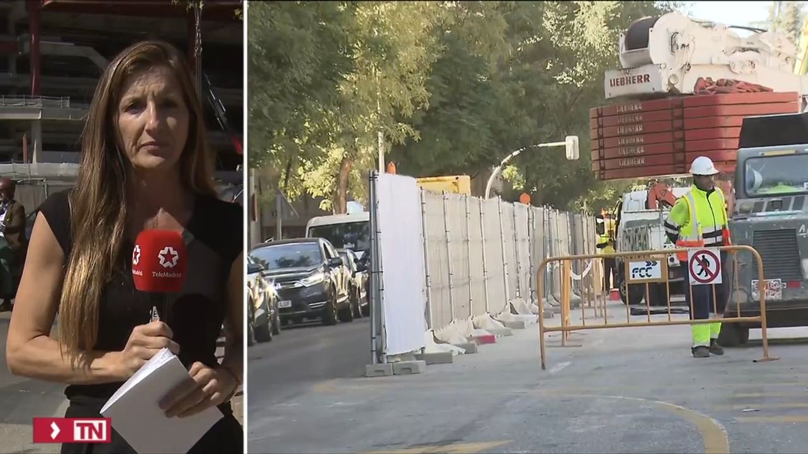 Obras en el entorno del Bernabéu
