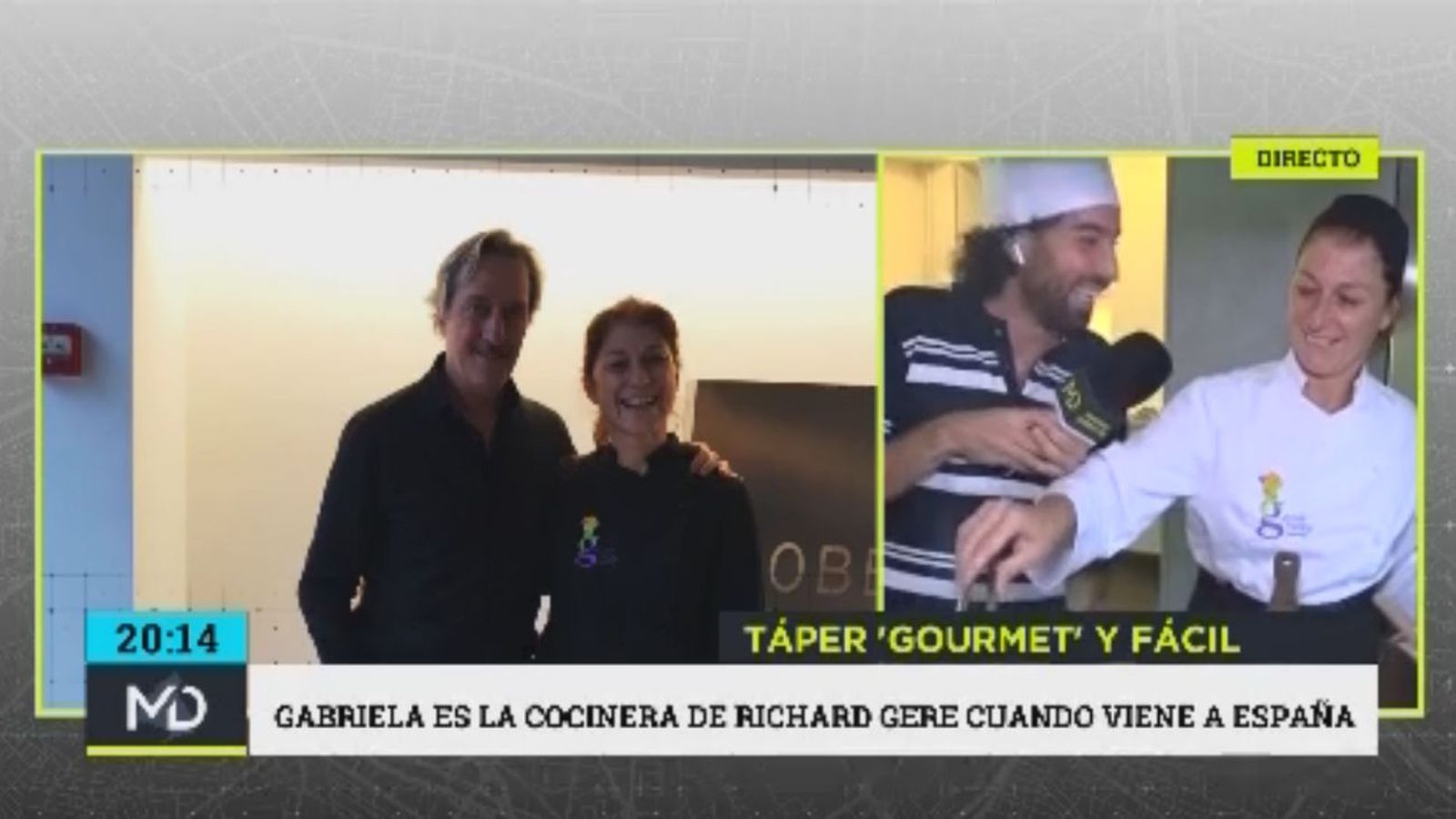 Gabriela es la cocinera de Richard Gere cuando viene a España