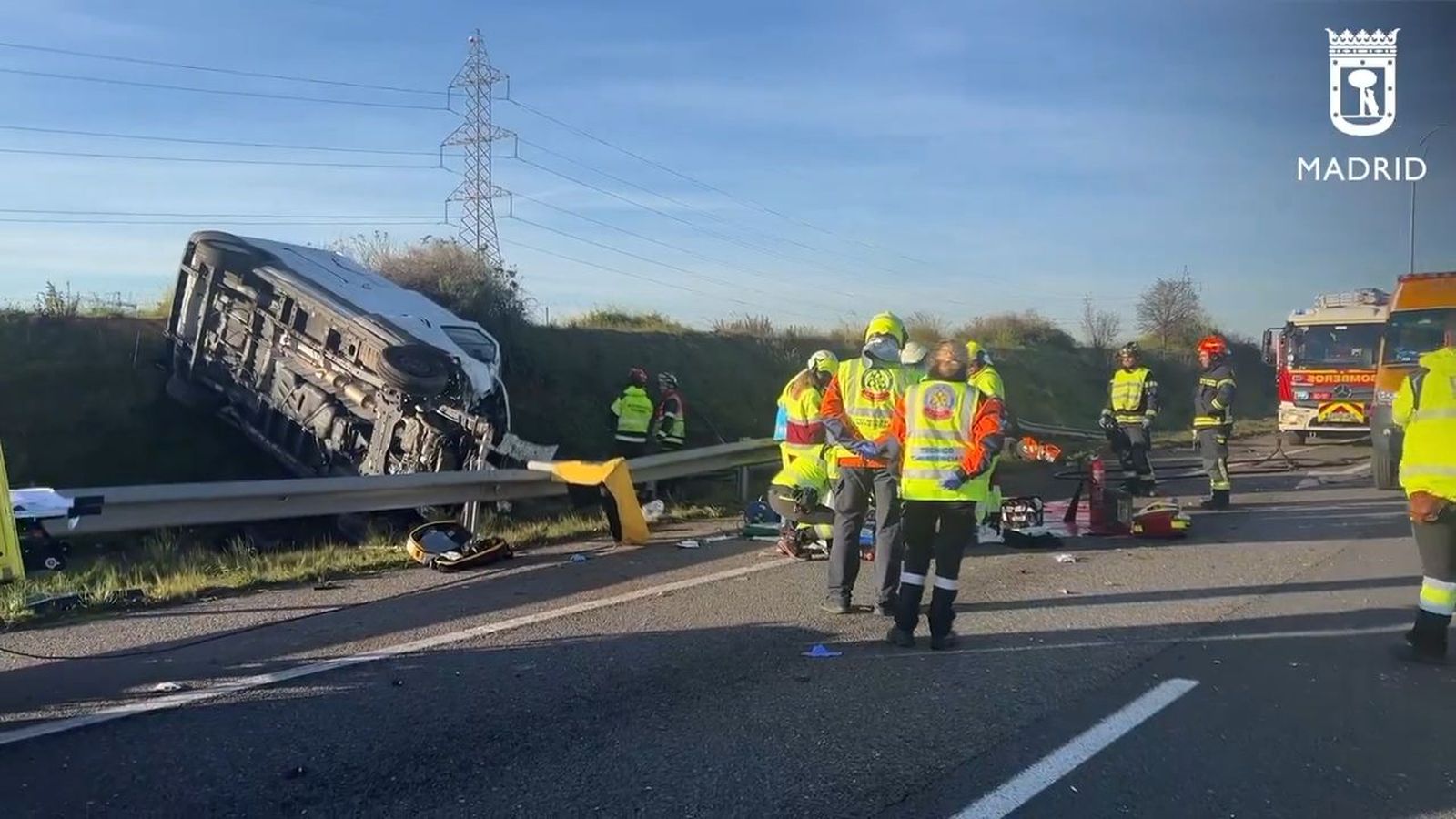 Accidente en la M-45