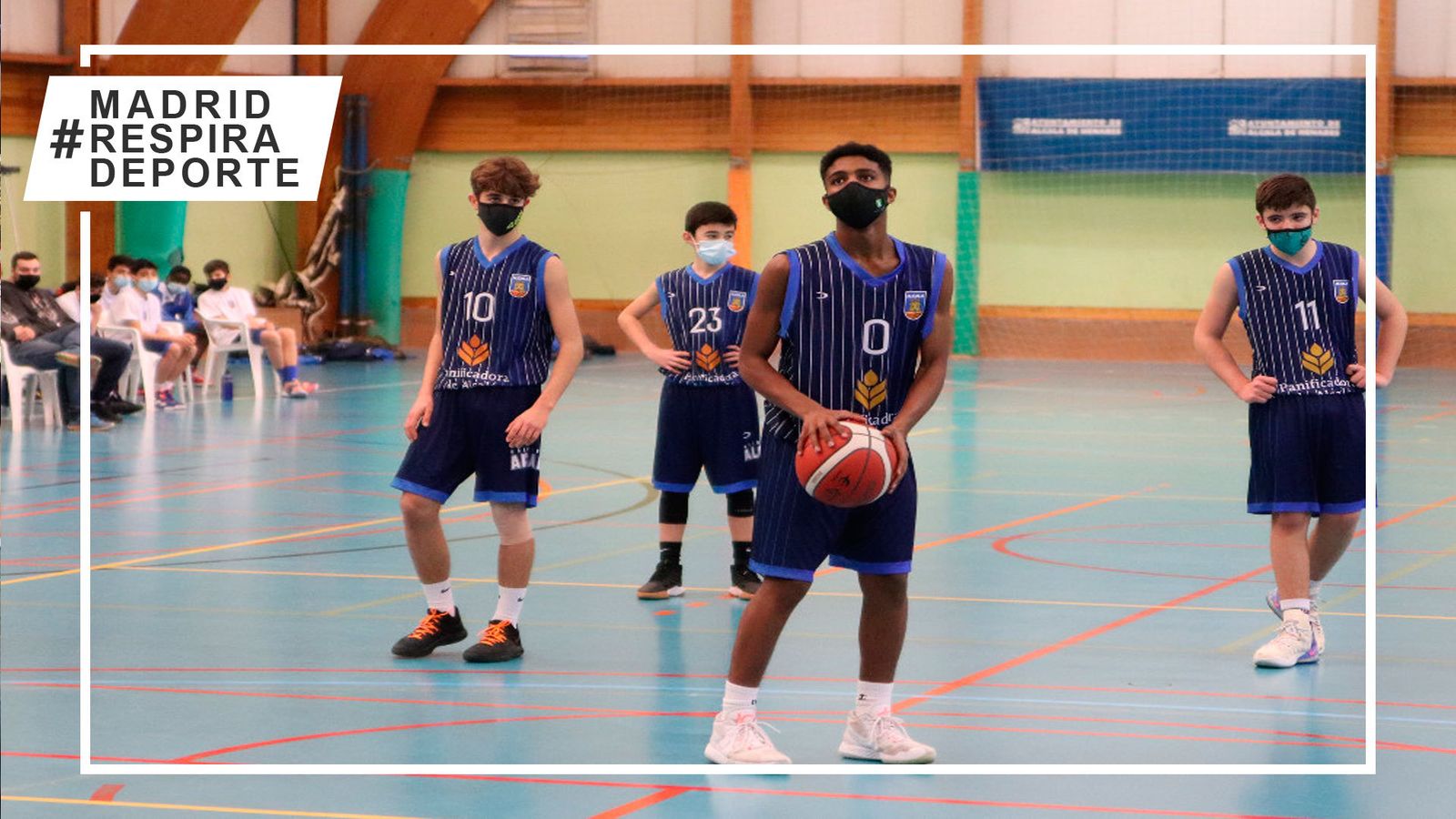 Partido de baloncesto en Madrid