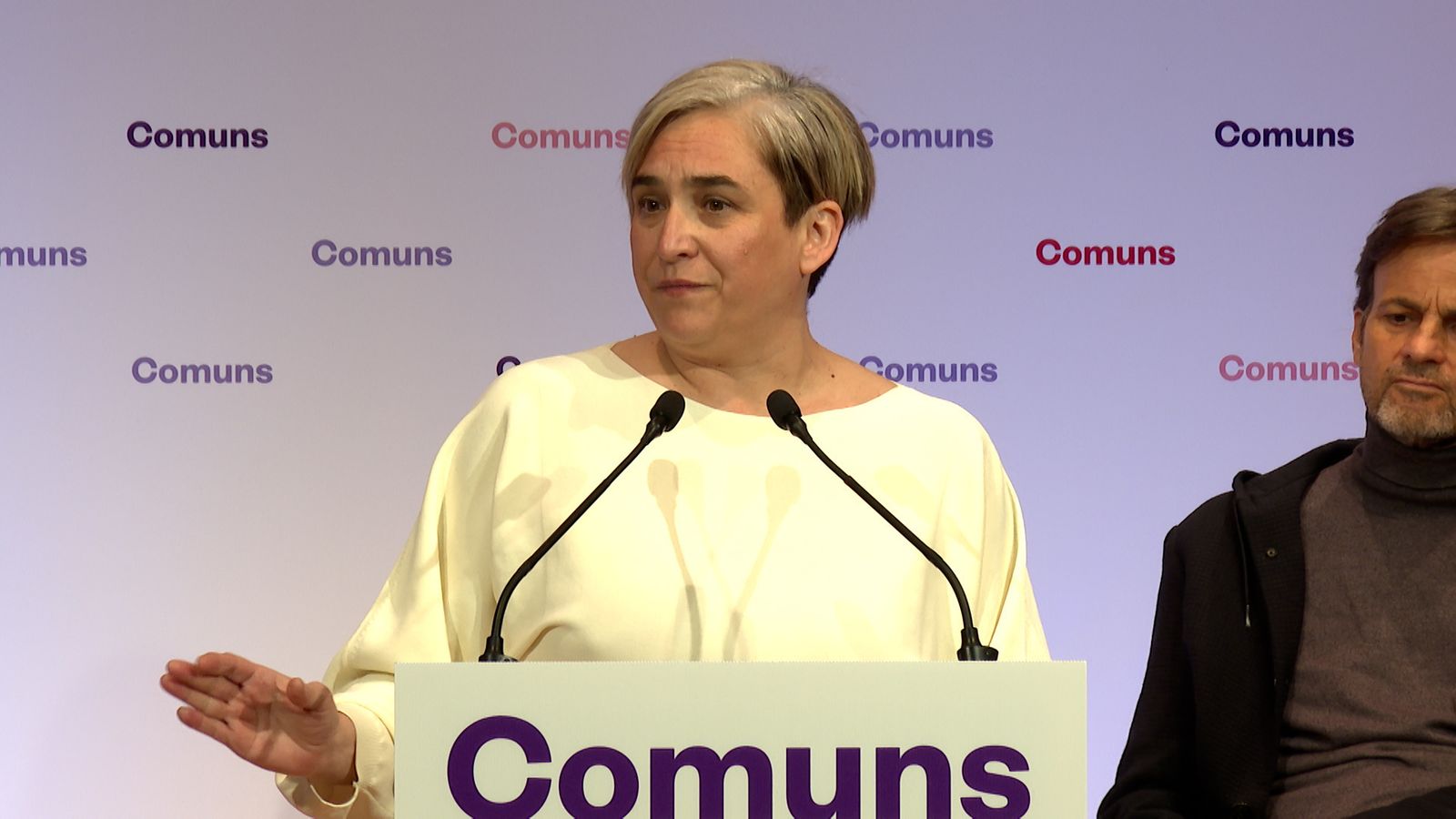 La exalcaldesa de Barcelona y líder de BComú en el Ayuntamiento, Ada Colau