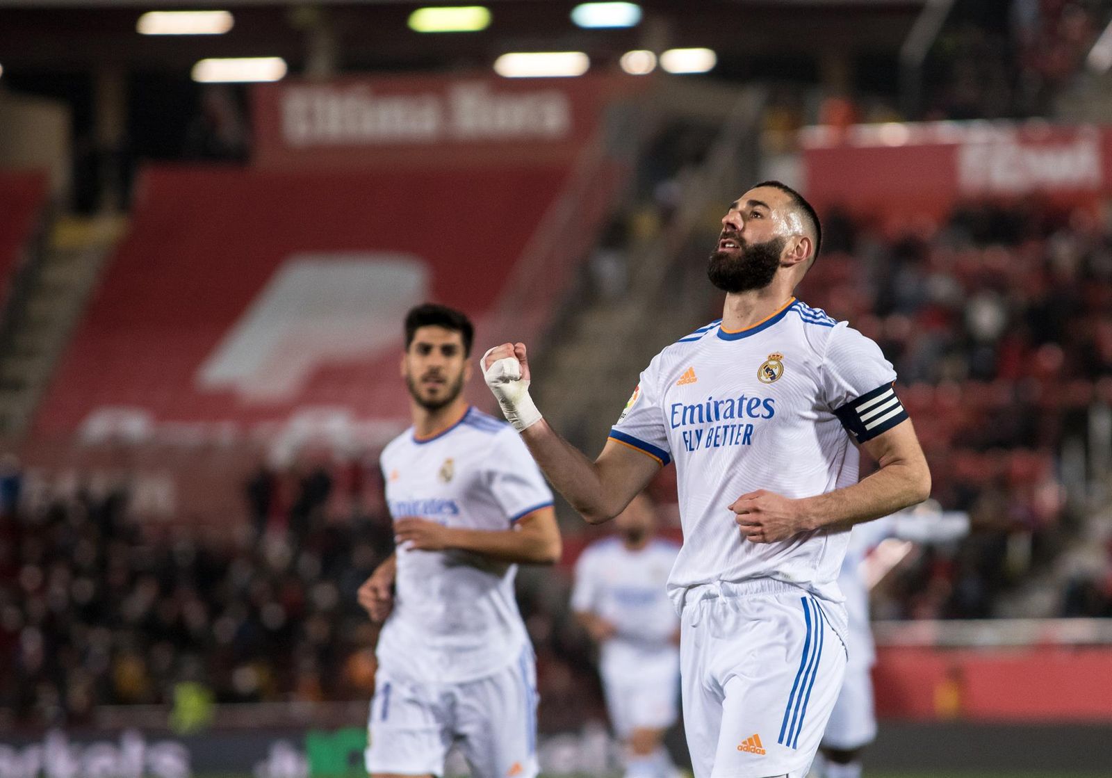 Benzema, tras el segundo gol ante el Mallorca