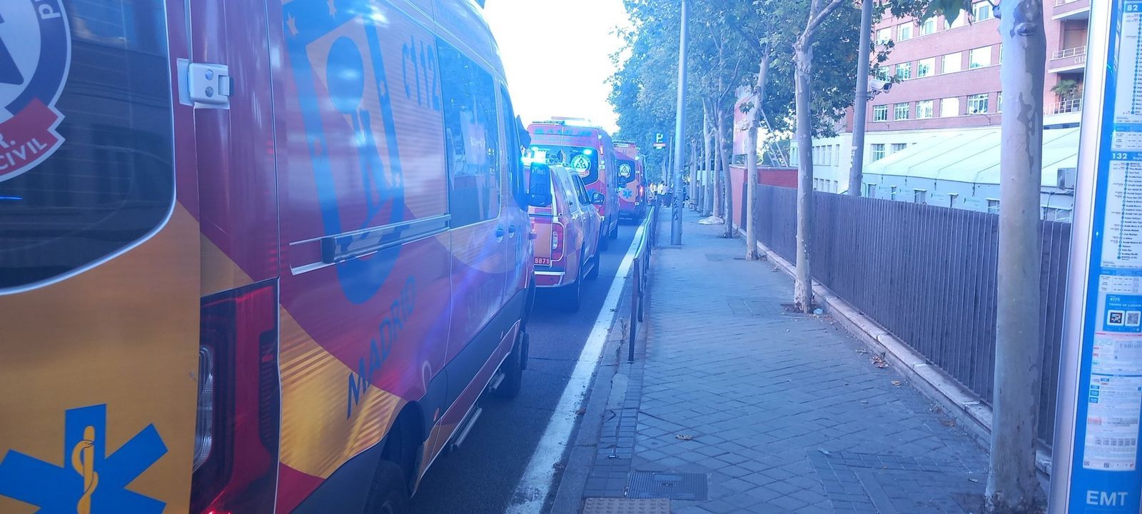 Incendio en la Fundación Jiménez Díaz