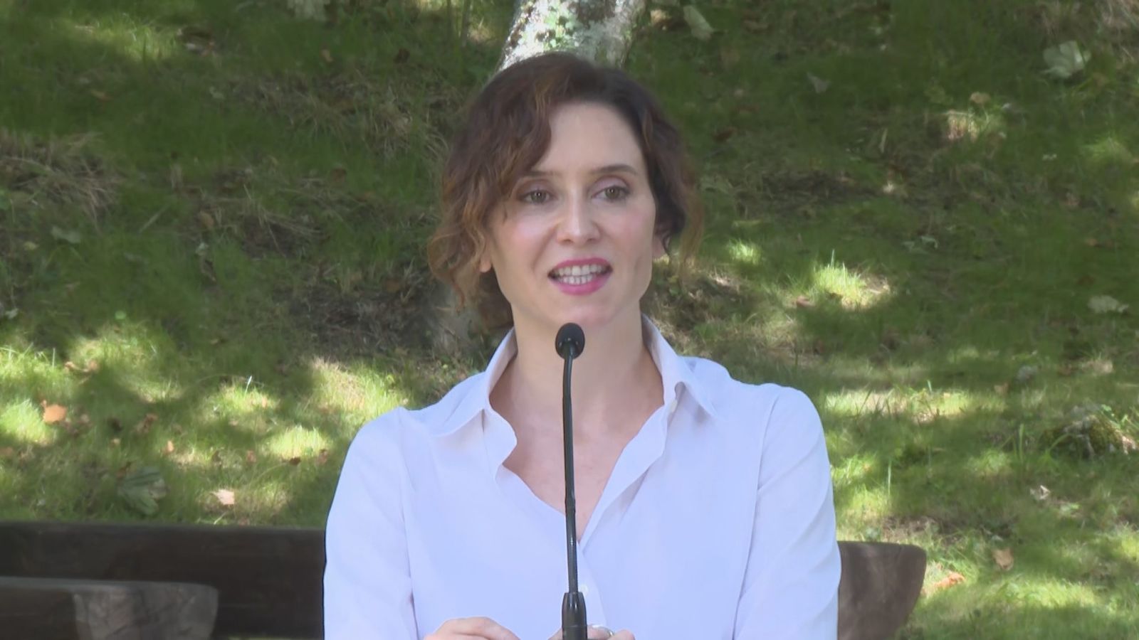 Rueda de prensa de Isabel Díaz Ayuso en Rascafría