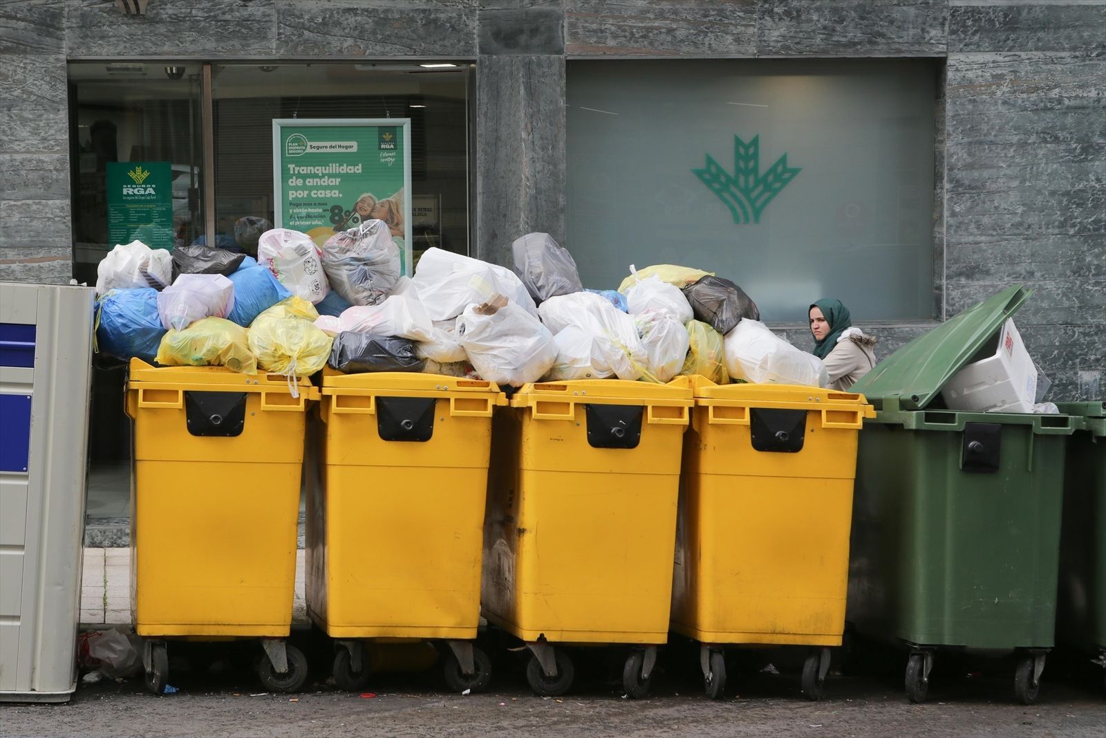 Basura en contenedores