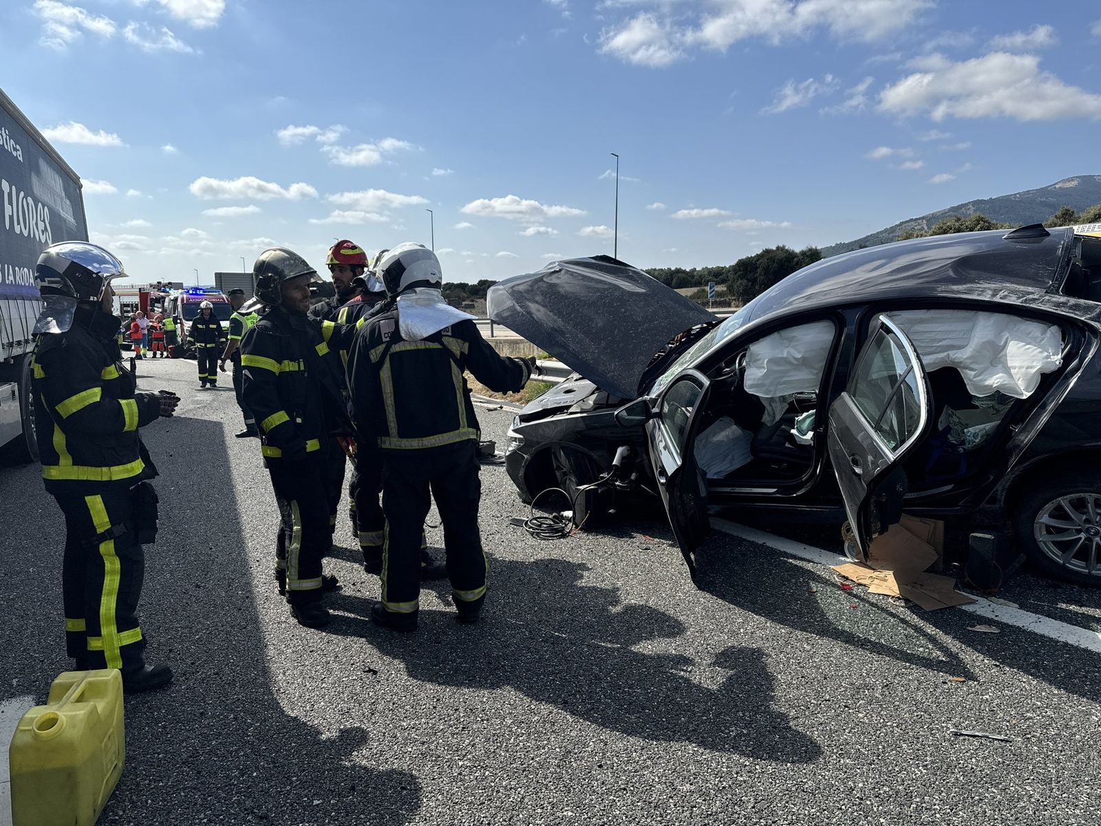 Accidente de tráfico en la A-6