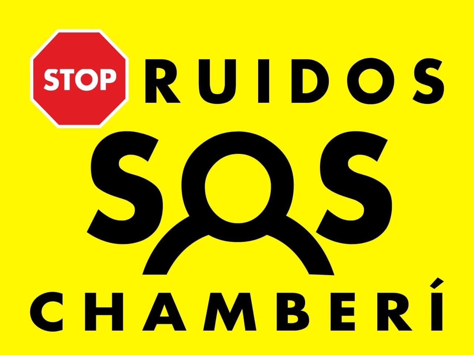 Cartel que empezará a colocarse en algunos balcones de Chamberí