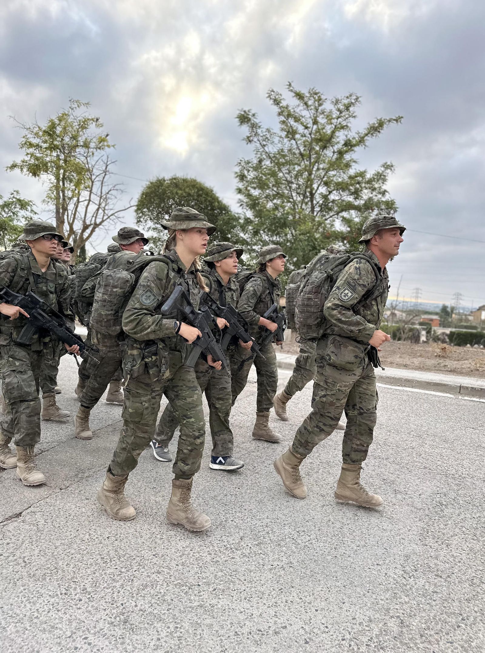 La princesa Leonor participa en un ejercicio mientras continúa su instrucción militar en la Academia General Militar de Zaragoza