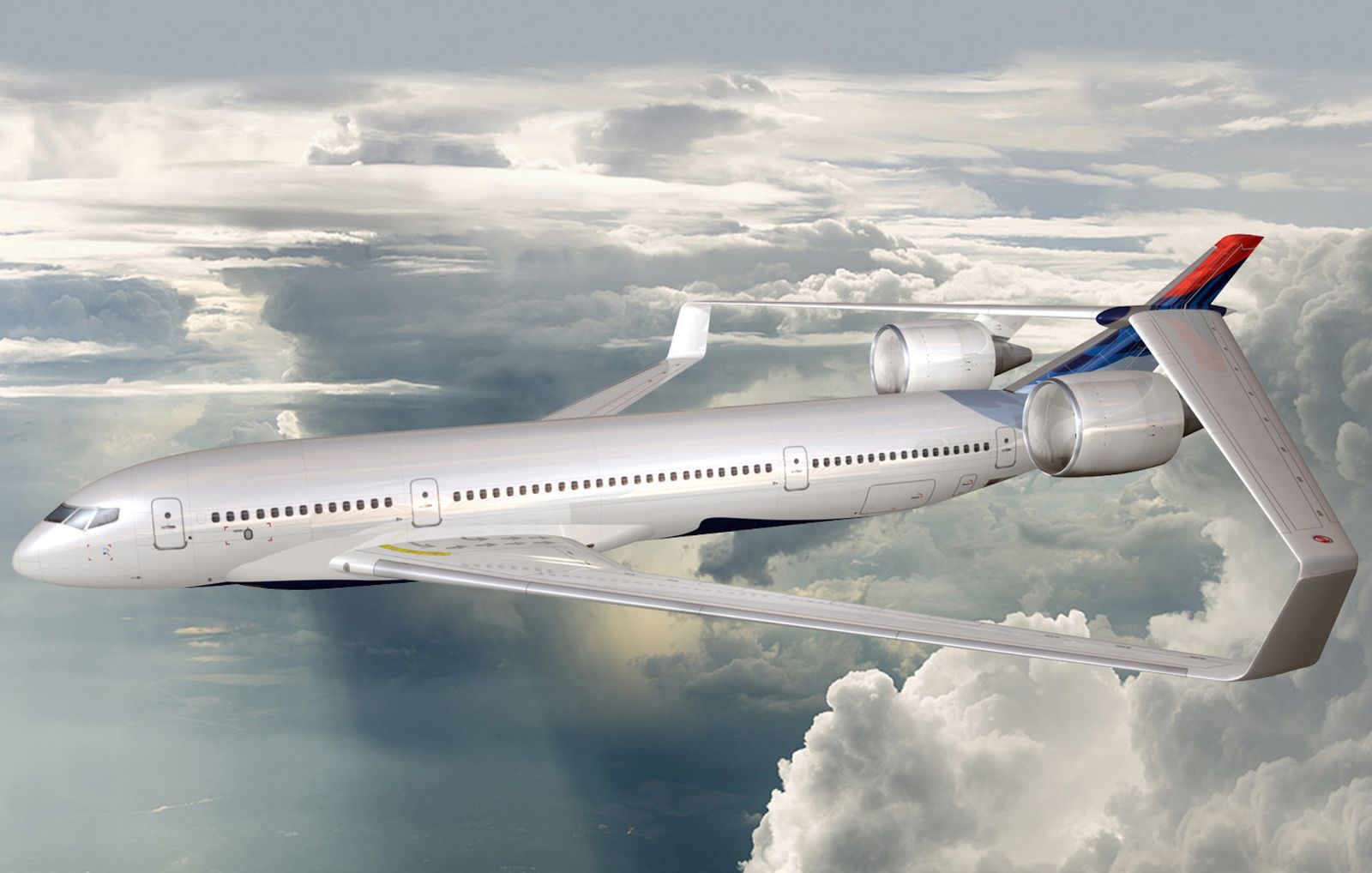 Diseño de avión con alas box-wing