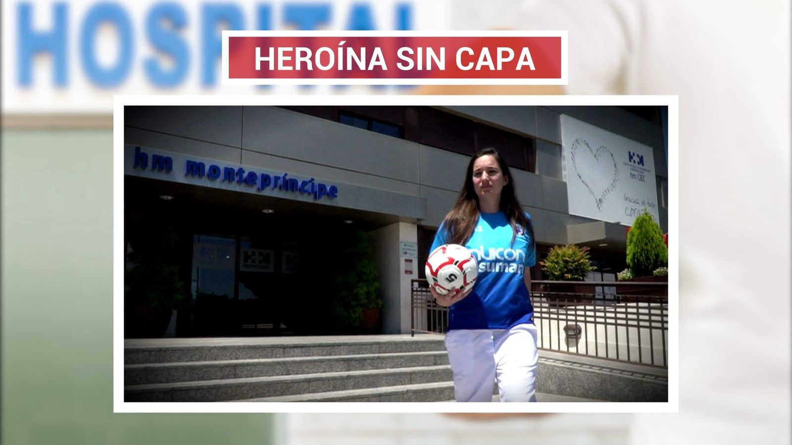 Paloma Maraver, jugadora de Las Rozas CF y en primera línea contra el covid-19