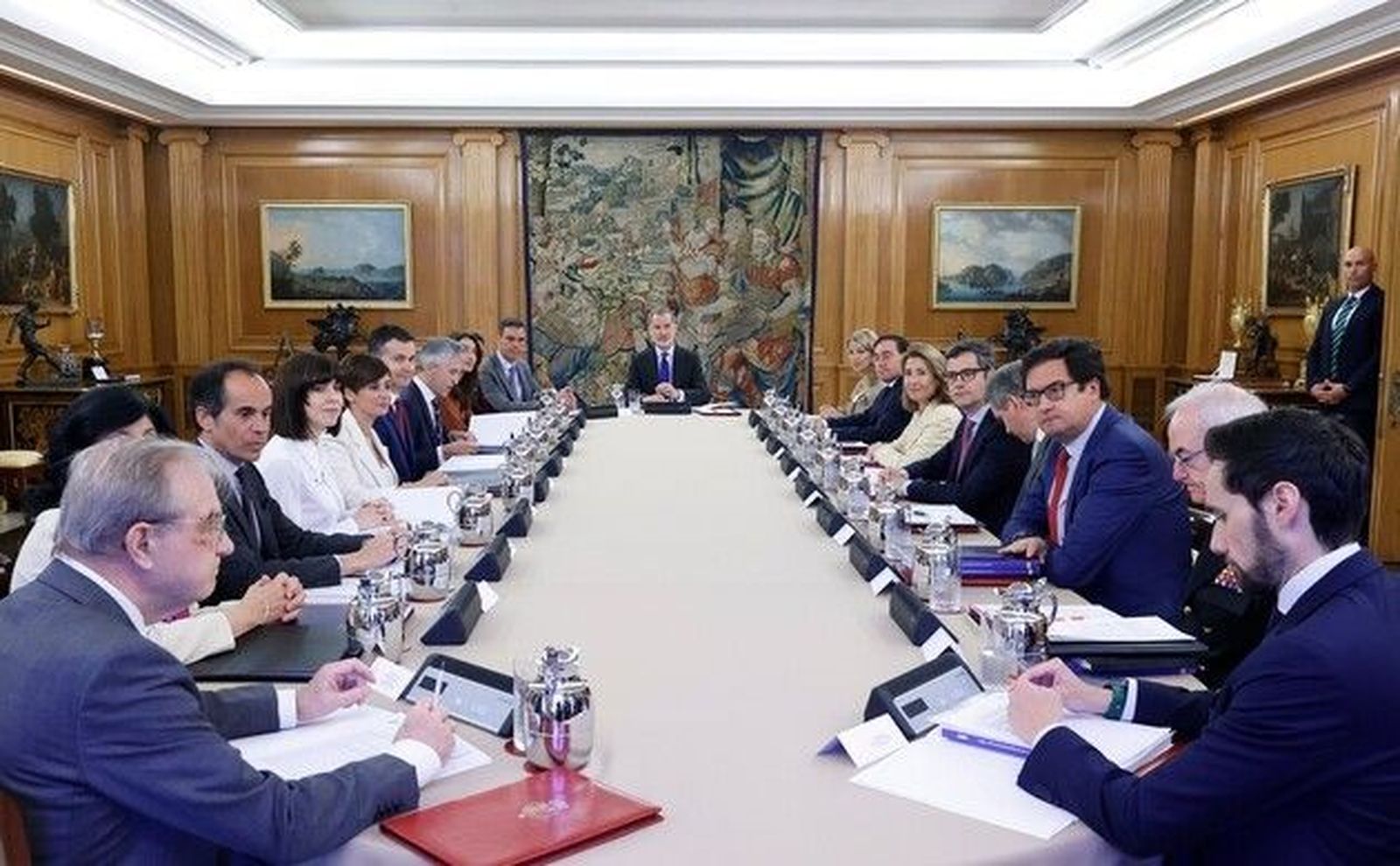 Reunión en Zarzuela del Consejo de Seguridad Nacional