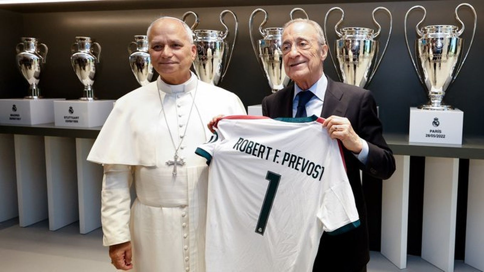 Papa León XIV y Florentino Pérez