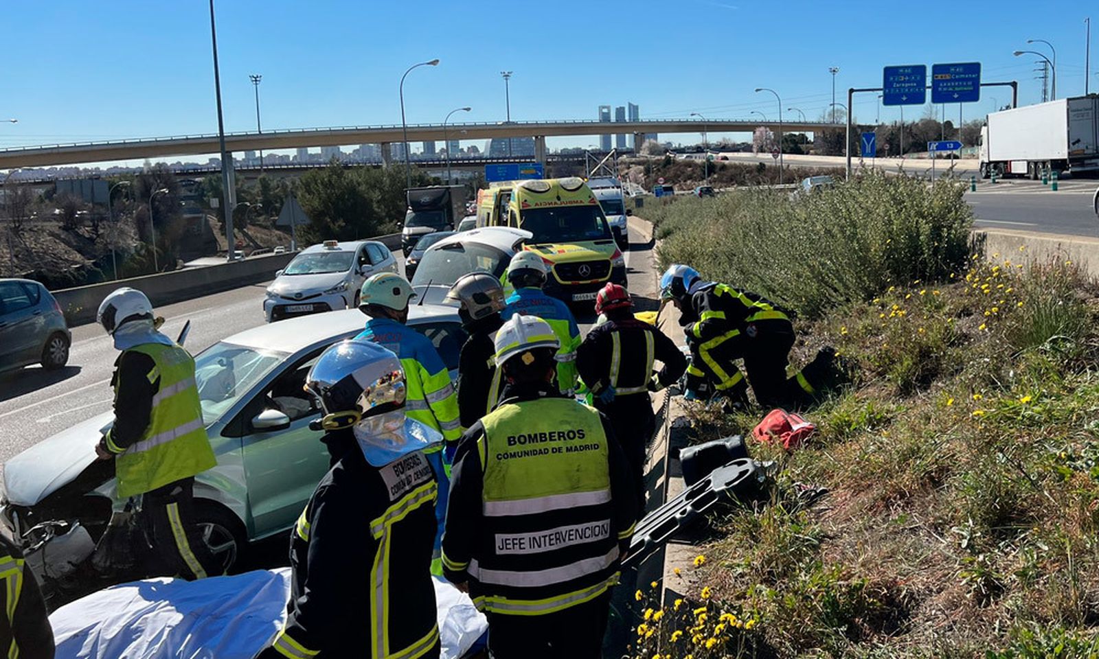 Accidente de tráfico en la A-1