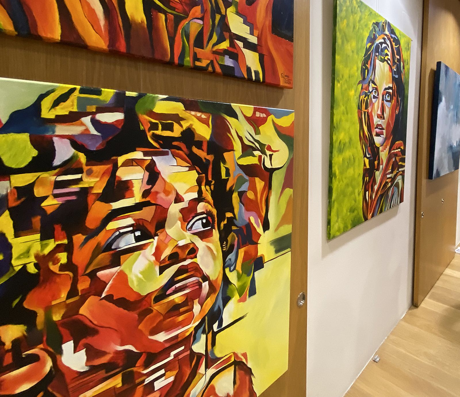 Algunas de las obras de la exposición