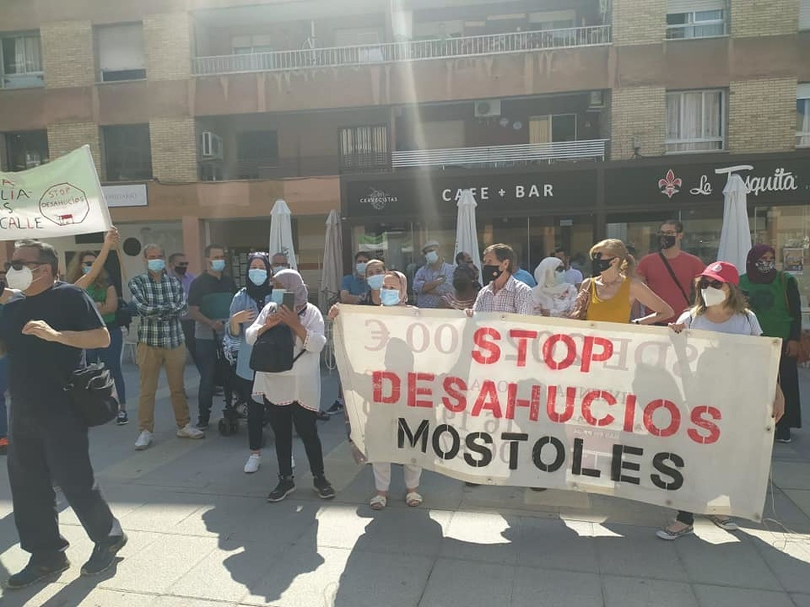 Concentración de la Plataforma Stop Desahucios Móstoles