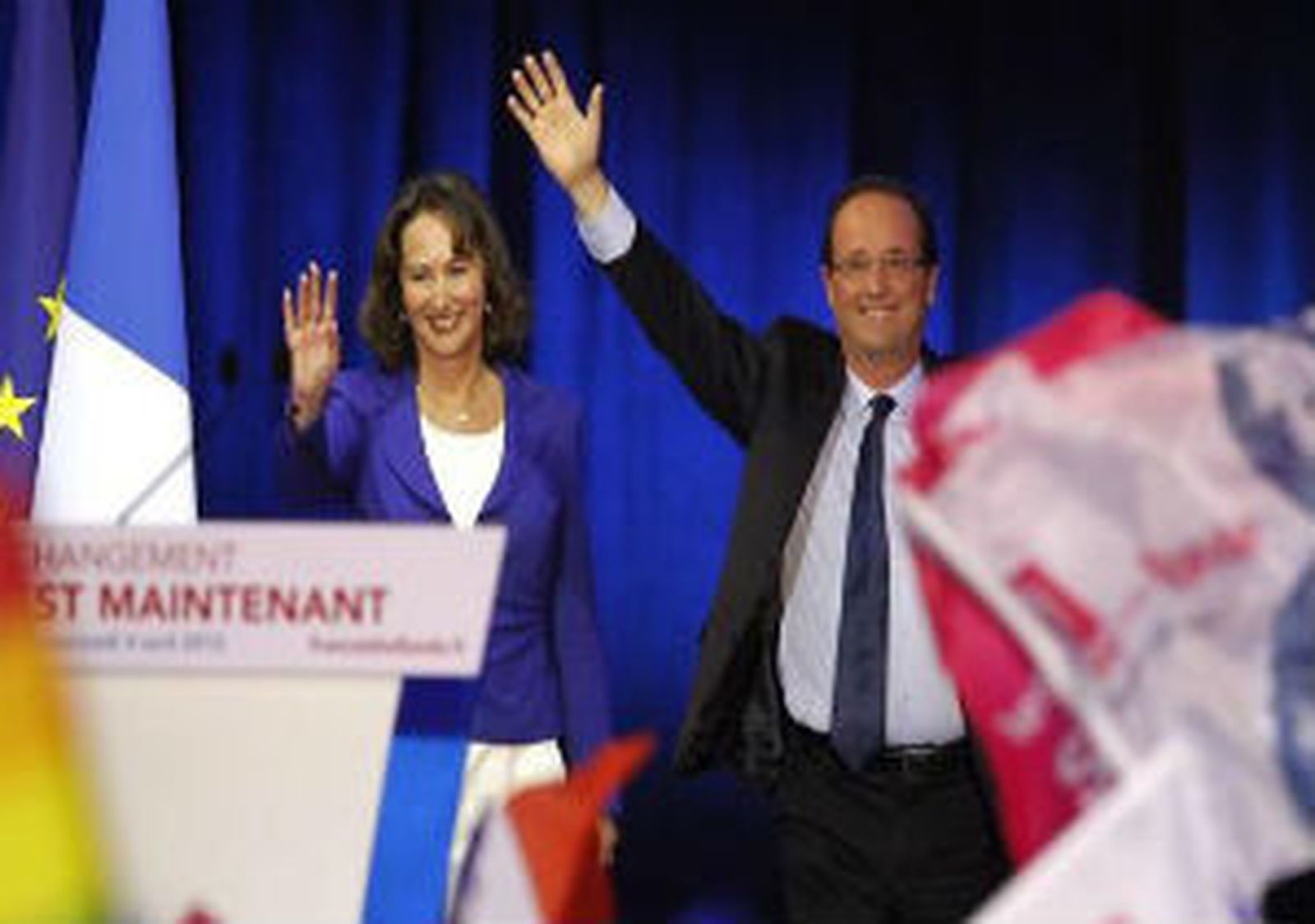 Hollande y Royal