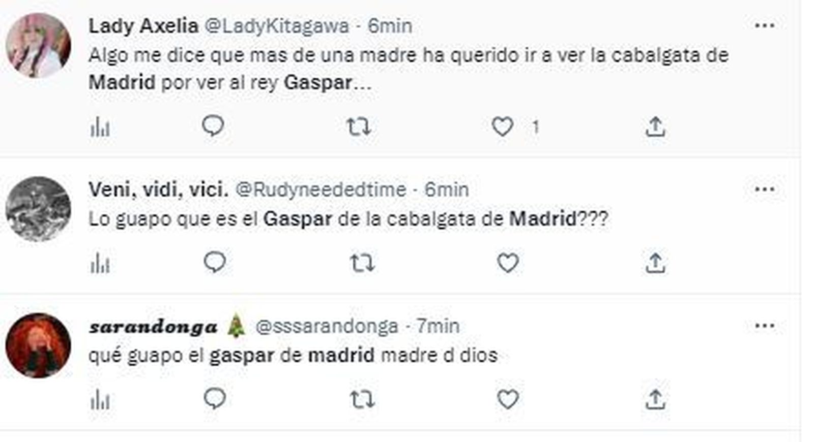 Tuits rey Gaspar