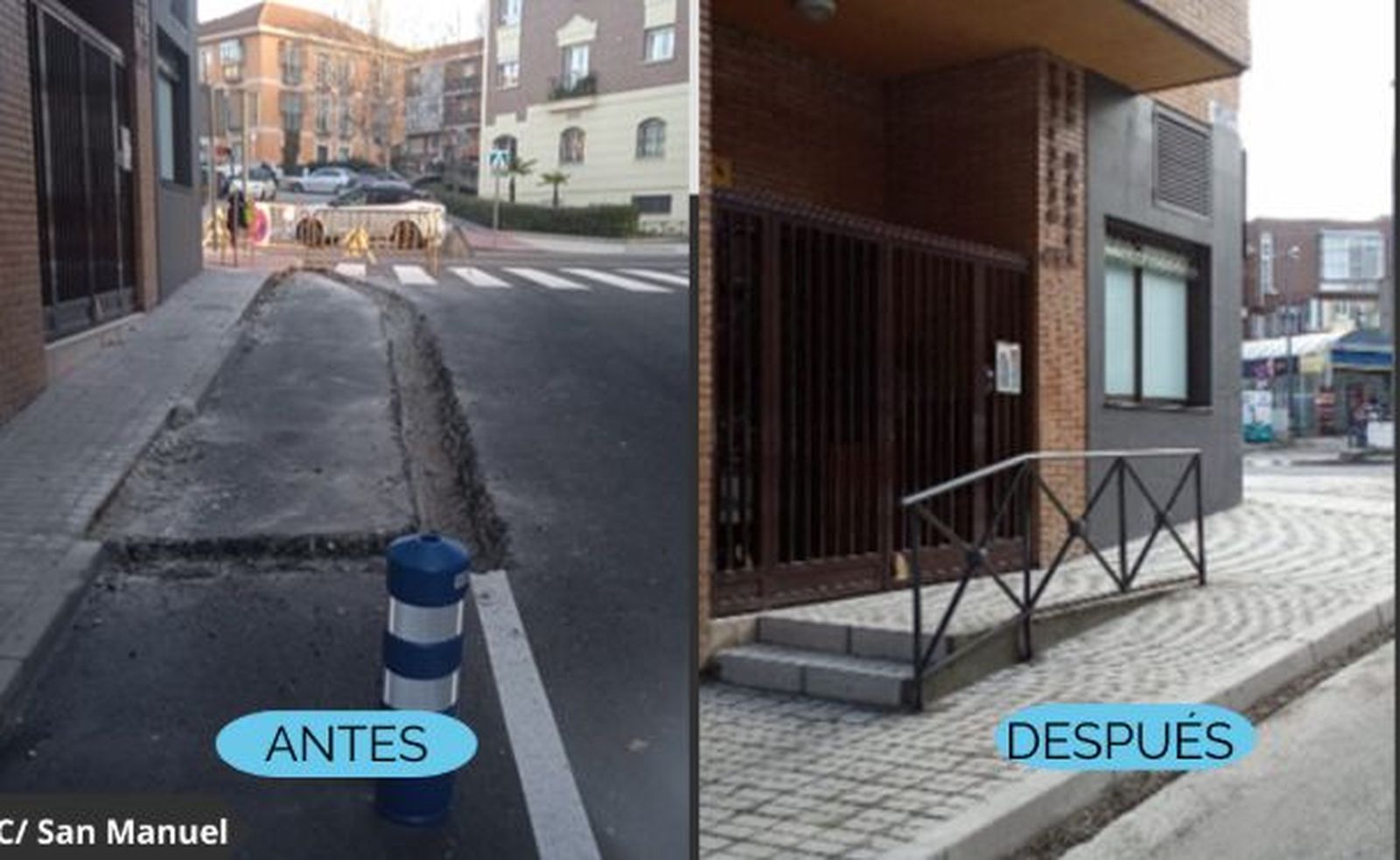 Mejora en las calles de Majadahonda