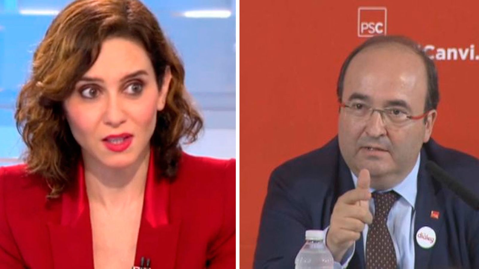 Isabel Díaz Ayuso y Miquel Iceta