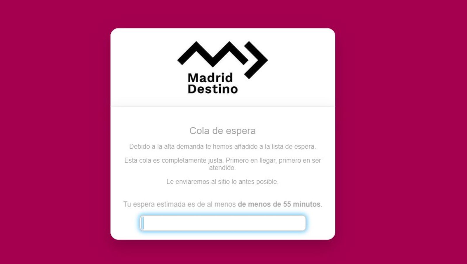 Cola virtual para conseguir una entrada para la Cabalgata de Reyes de Madrid