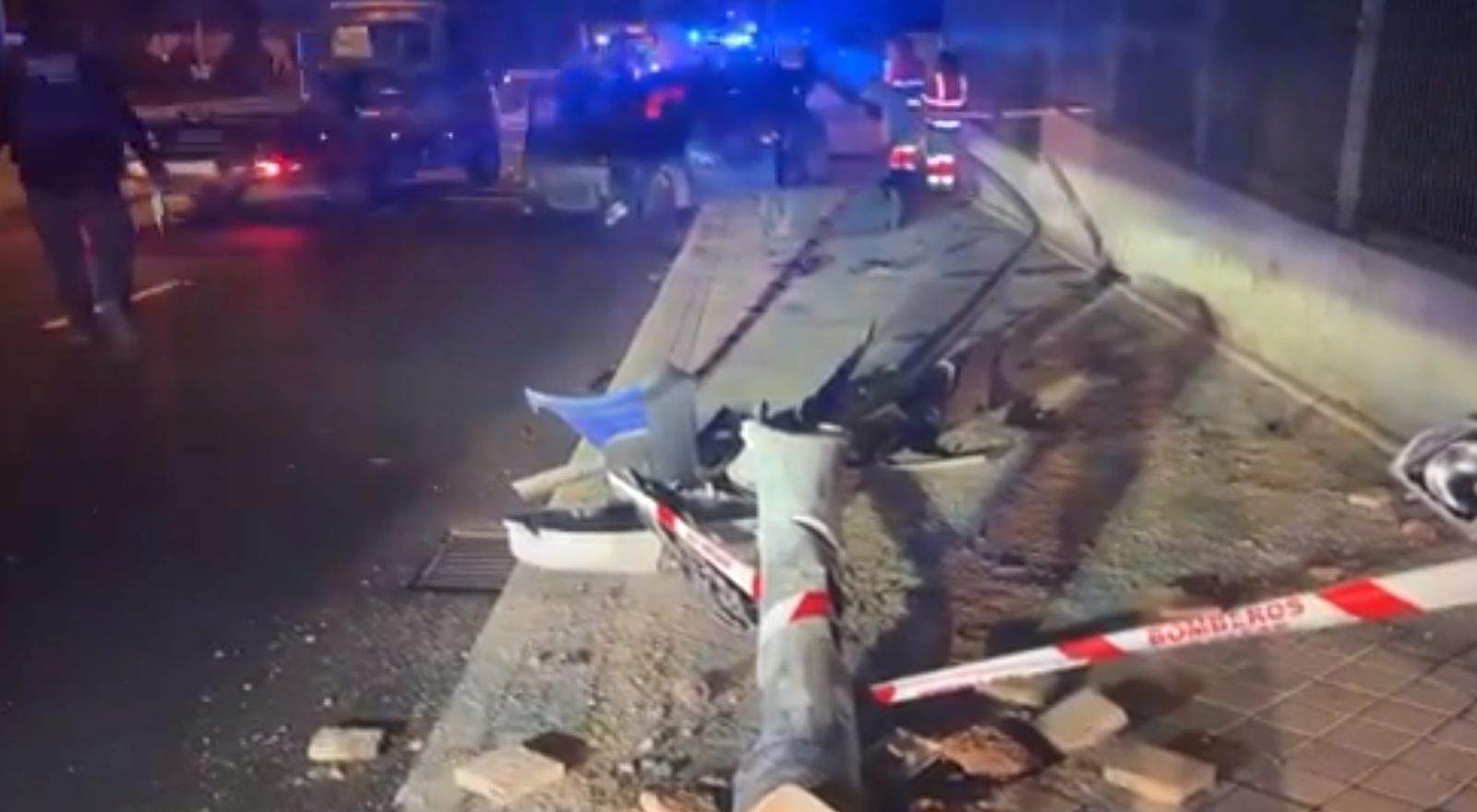 Uno de los accidentes de tráfico de esta noche de Reyes