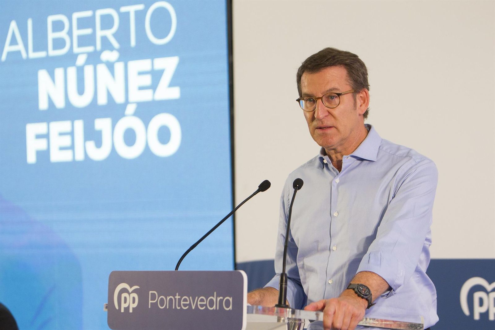 El presidente del Partido Popular, Alberto Núñez Feijóo