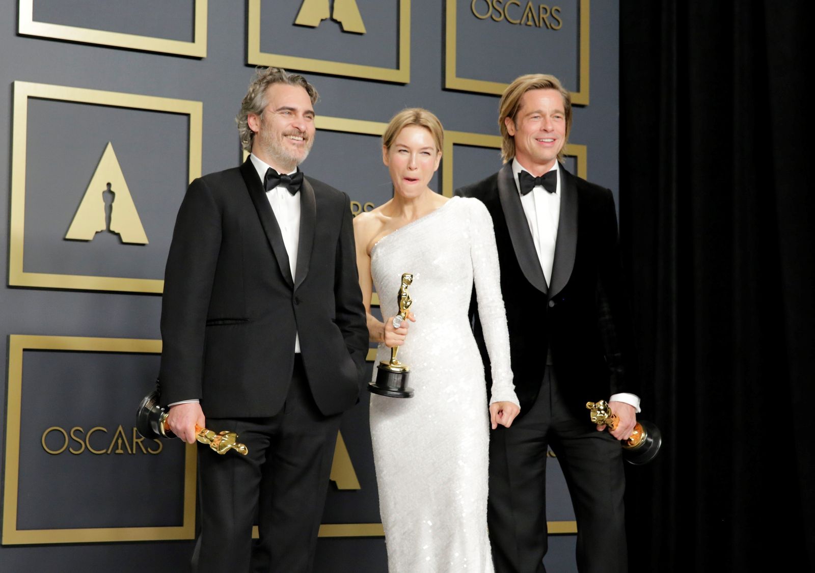 Joaquin Phoenix, Renée Zellweger y Brad Pitt