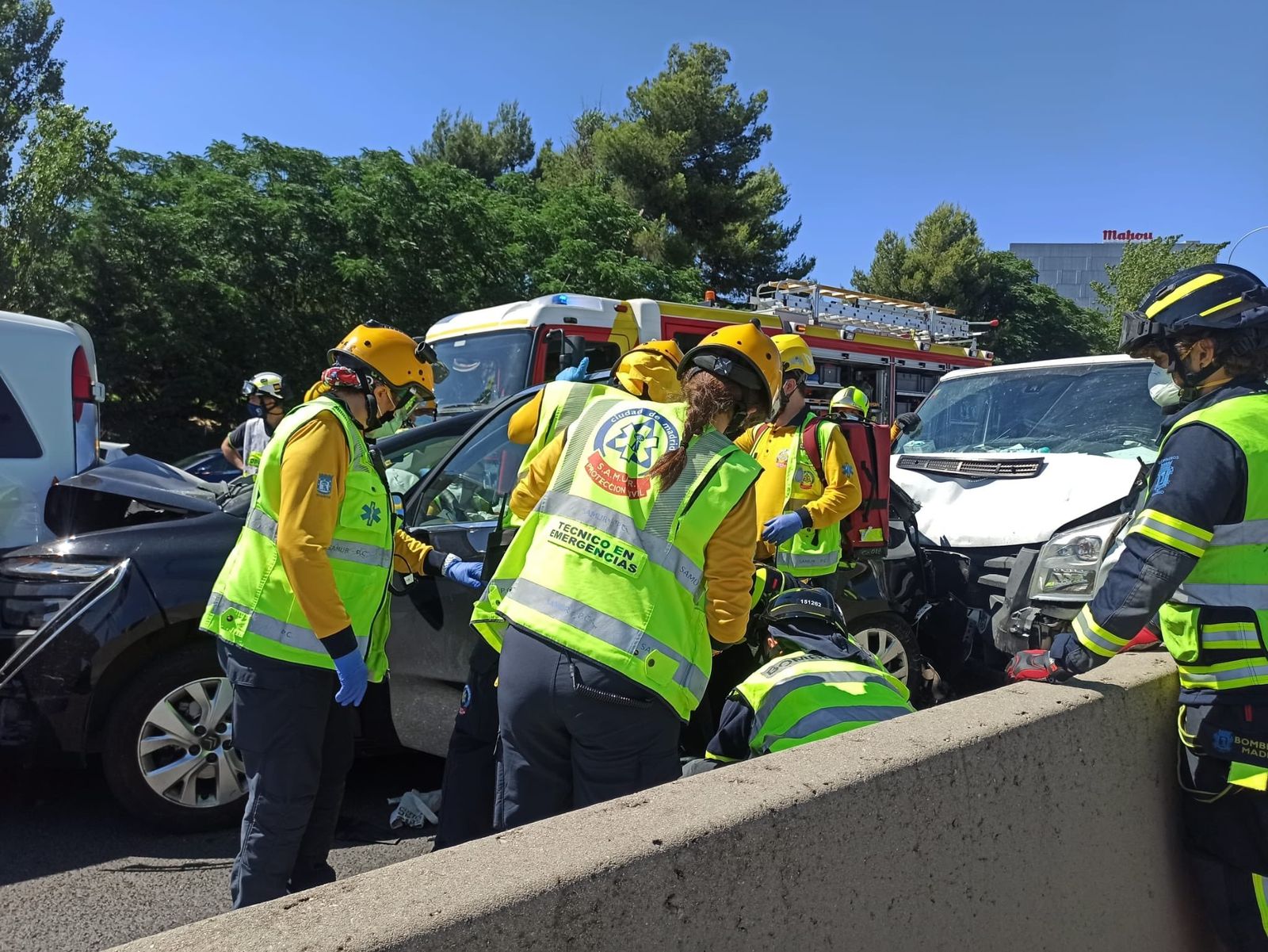 Accidente en la M-30