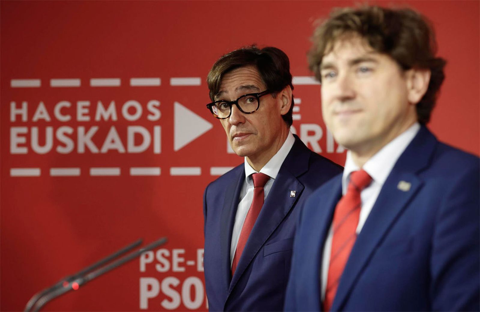 Salvador Illa y Eneko Andueza