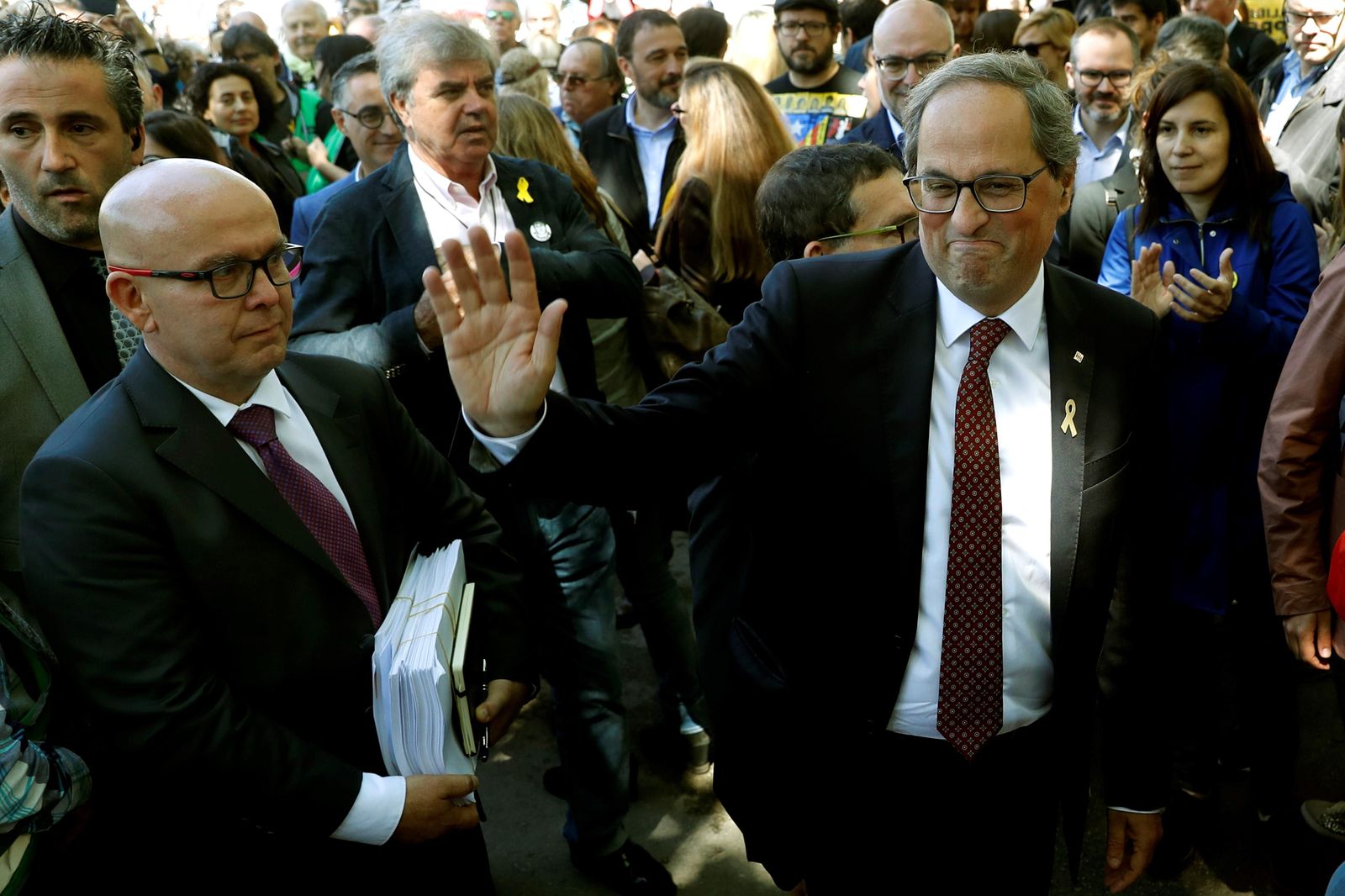 Torra considera nula su causa por los lazos pero pagará "el precio que haga falta"