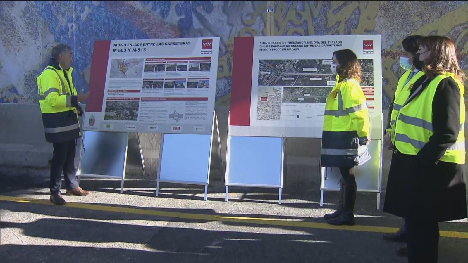 Inaugurada la conexión soterrada entre la M-503 y la M-513 que aliviará el tráfico en la zona noroeste