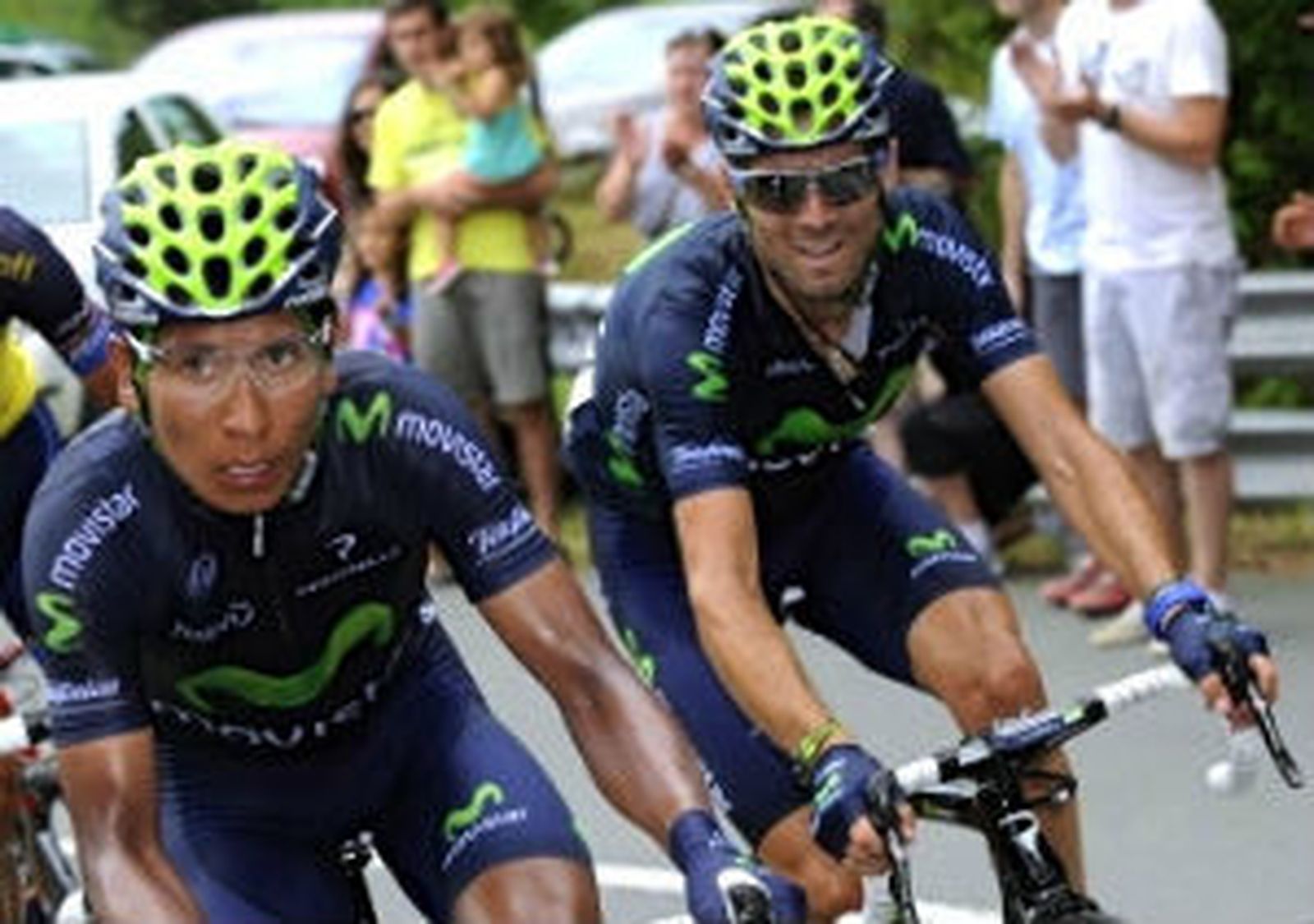 Nairo Quintana y Alejandro Valverde