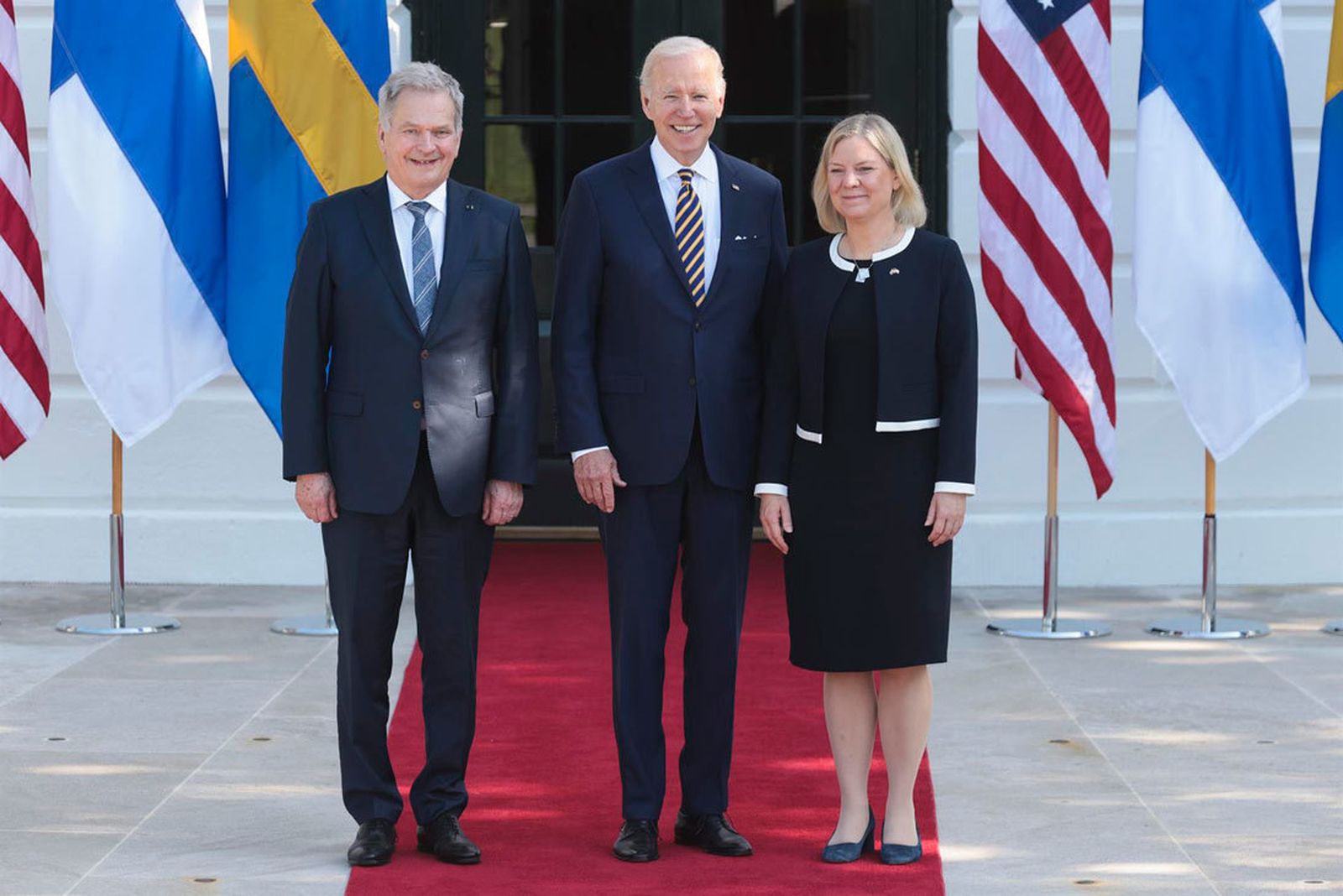 Sauli Niniisto, Joe Biden y Magdalena Andersson