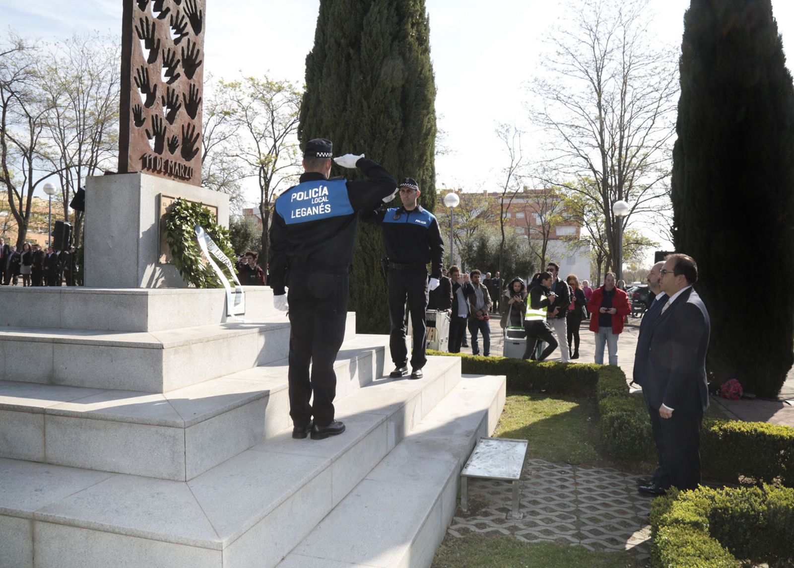 Homenaje en Leganés a los vecinos y al GEO asesinado por terroristas yihadistas