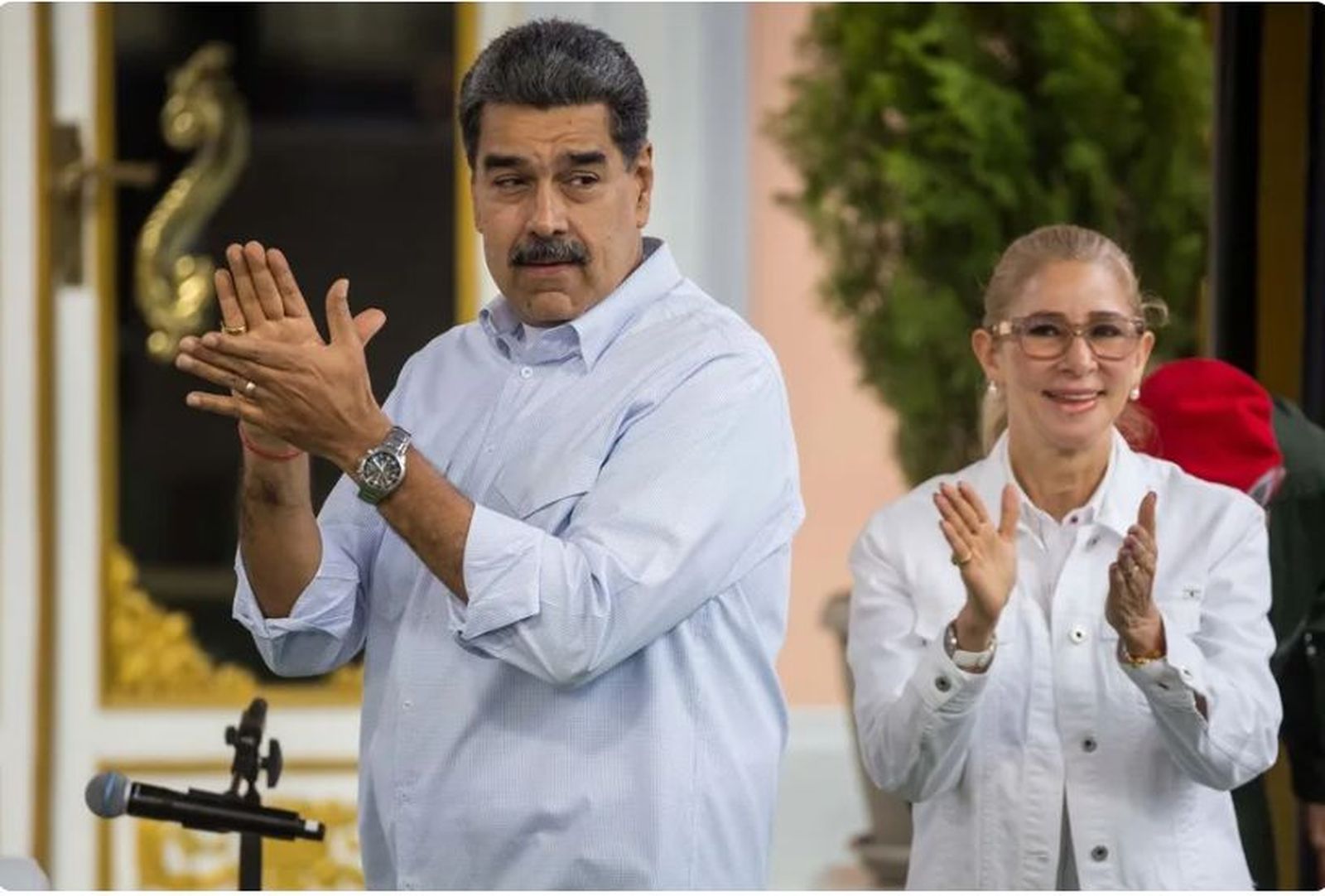 Nicolás Maduro y Cilia Flores