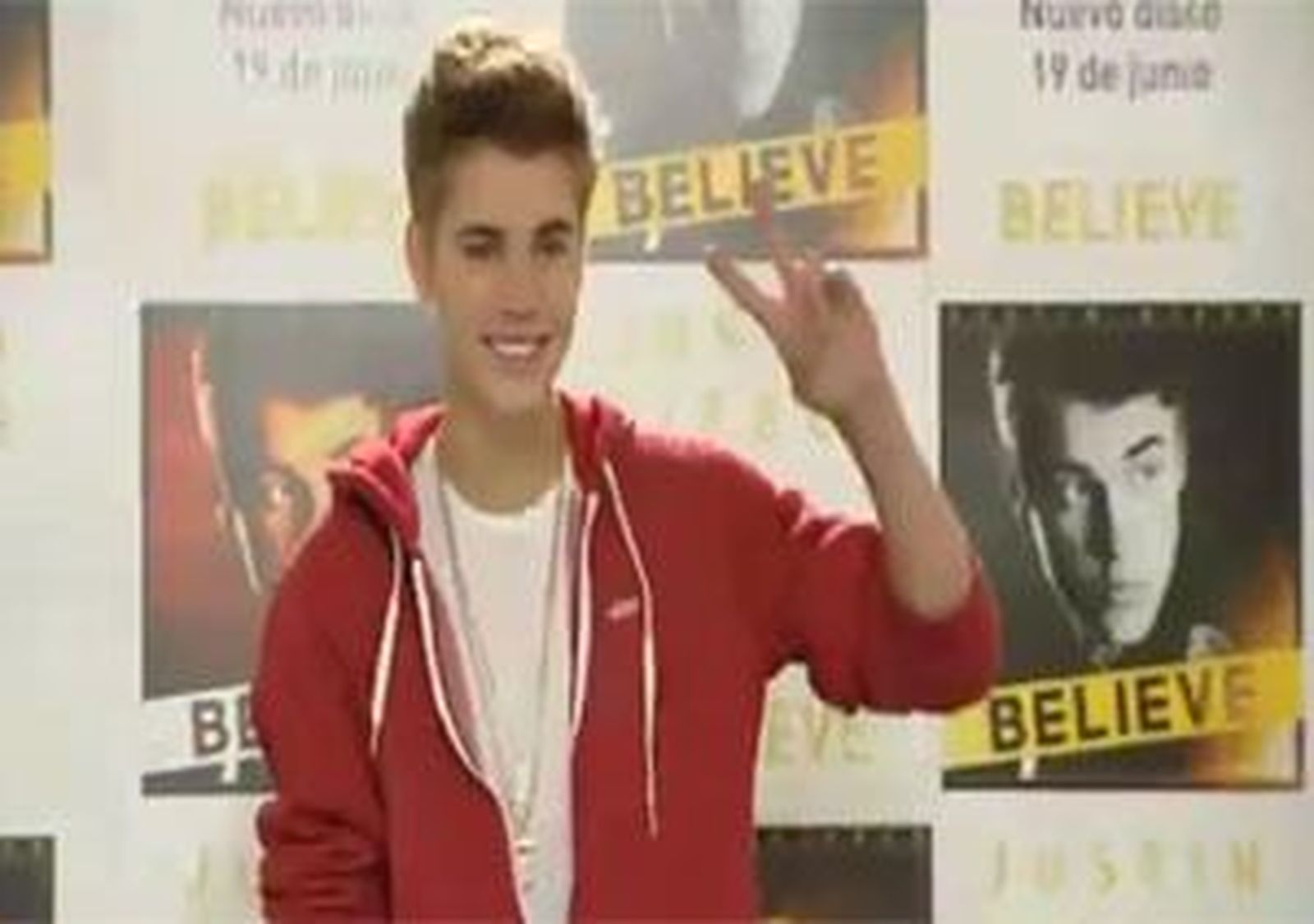 Justin Bieber promociona en Madrid su álbum "Believe"