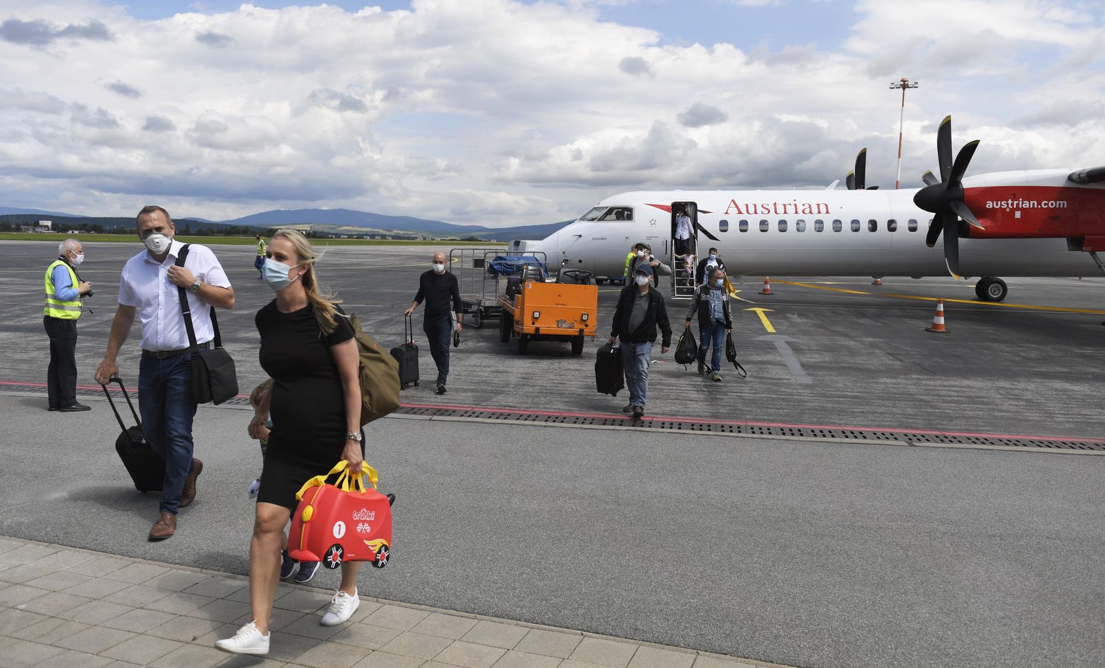 Un vuelo de Austrian Arilines, filial de Lufthansa