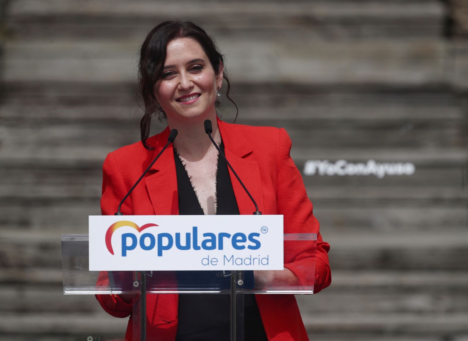 La candidata a la Presidencia de la Comunidad de Madrid, Isabel Díaz Ayuso