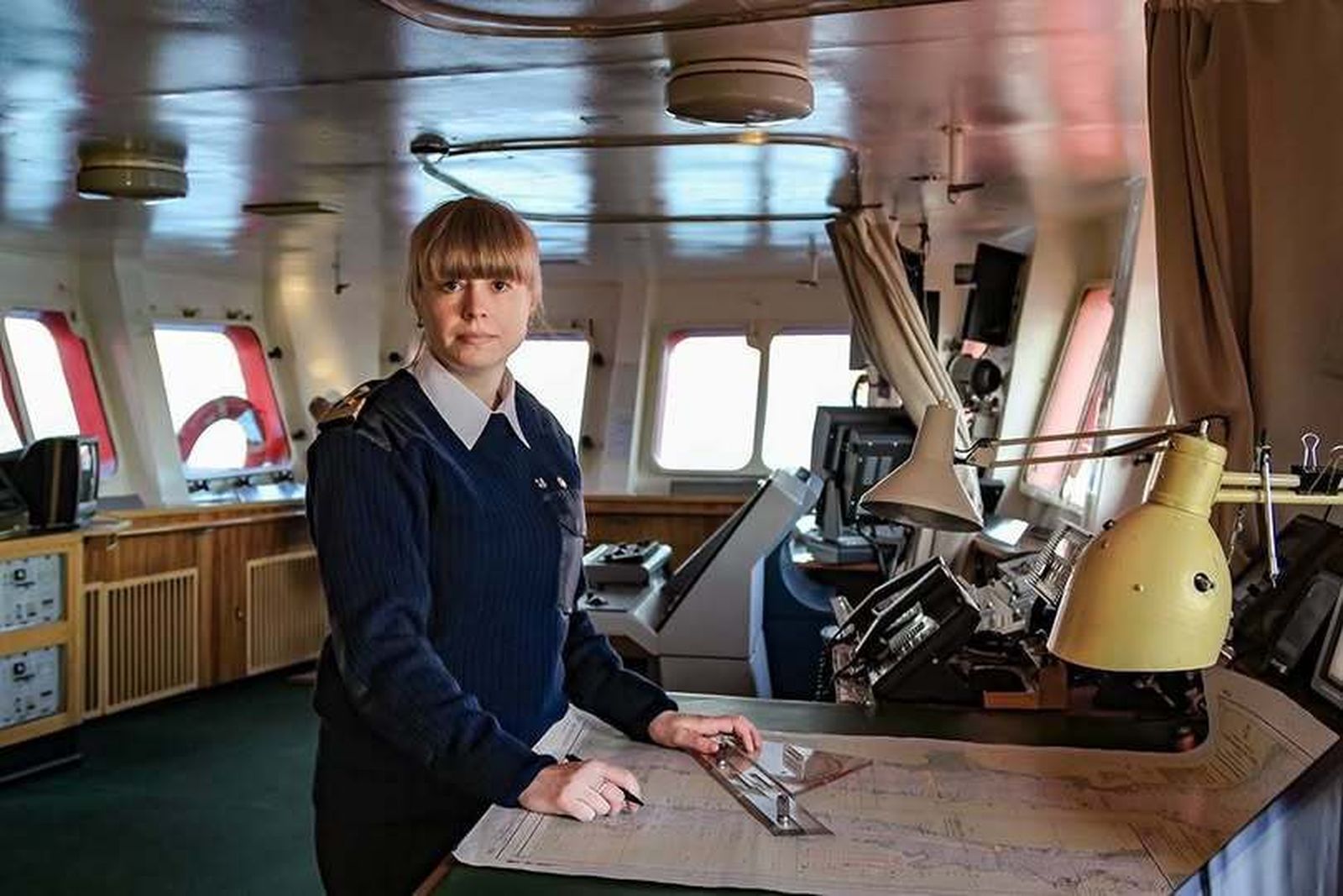 Marina Starovóitova, capitana del rompehielos nuclear 'Yamal'