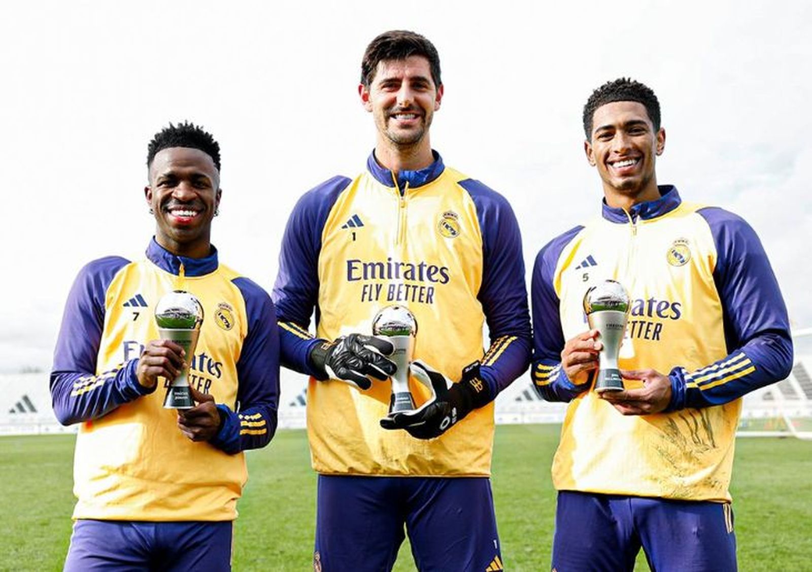 Vinicius, Courtois y Bellingham reciben sus premios The Best