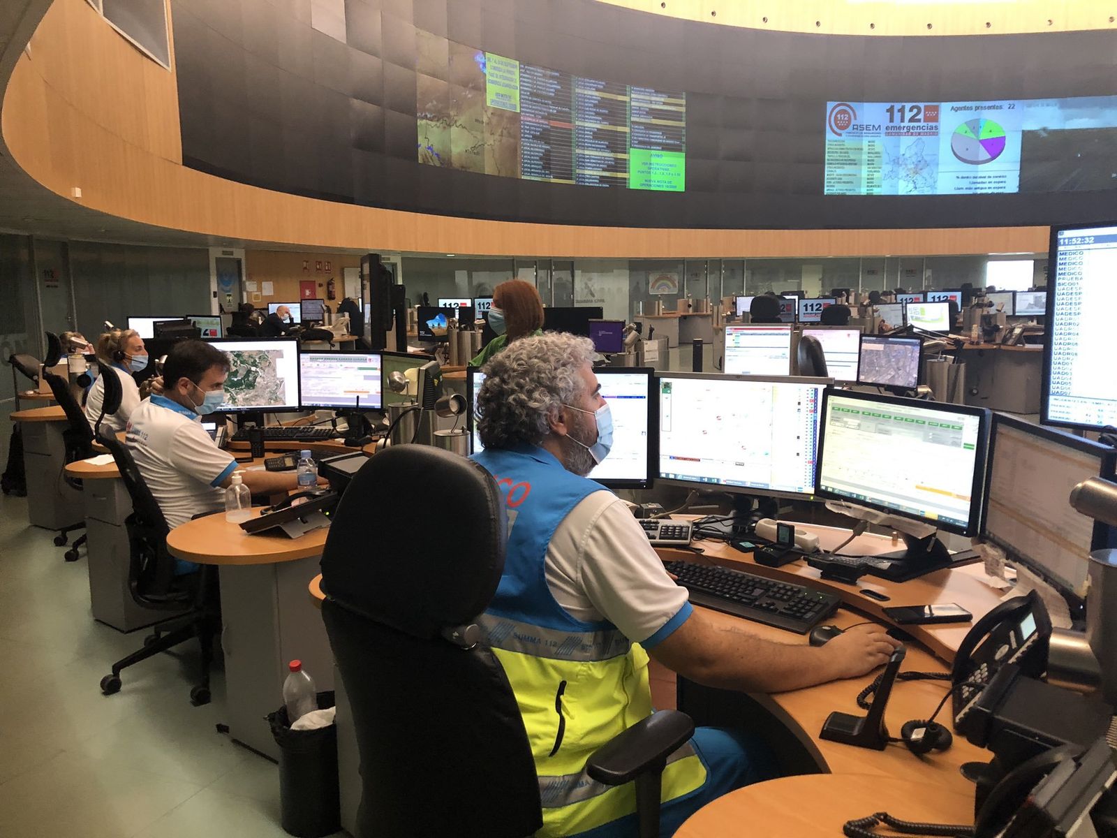 Agentes del 112 Comunidad de Madrid