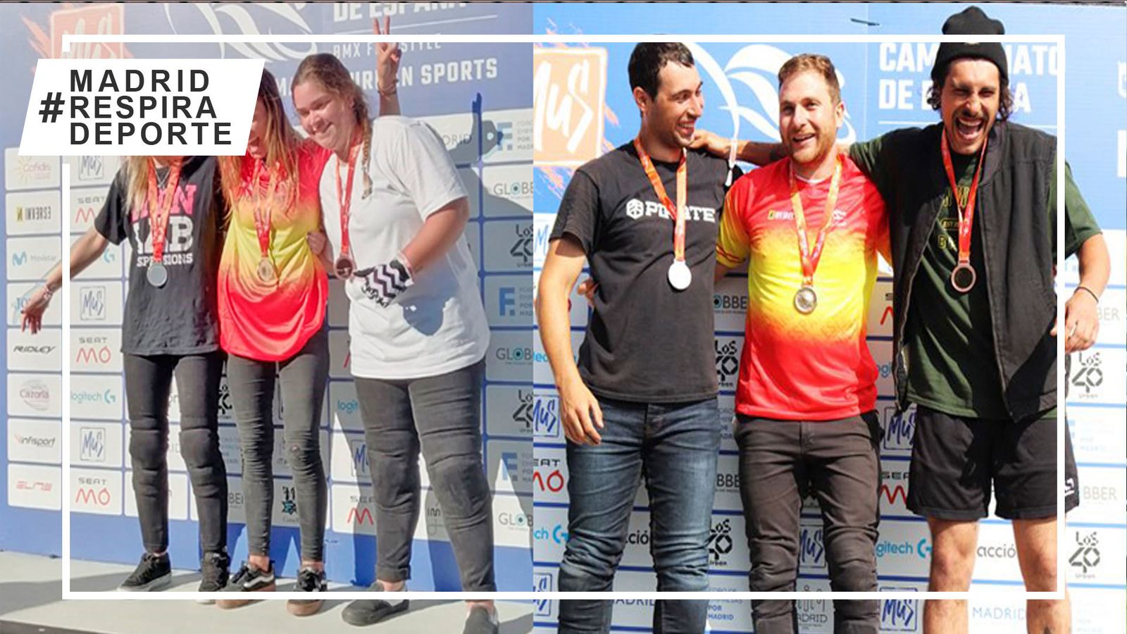 Podios del Campeonato de España de BMX free style