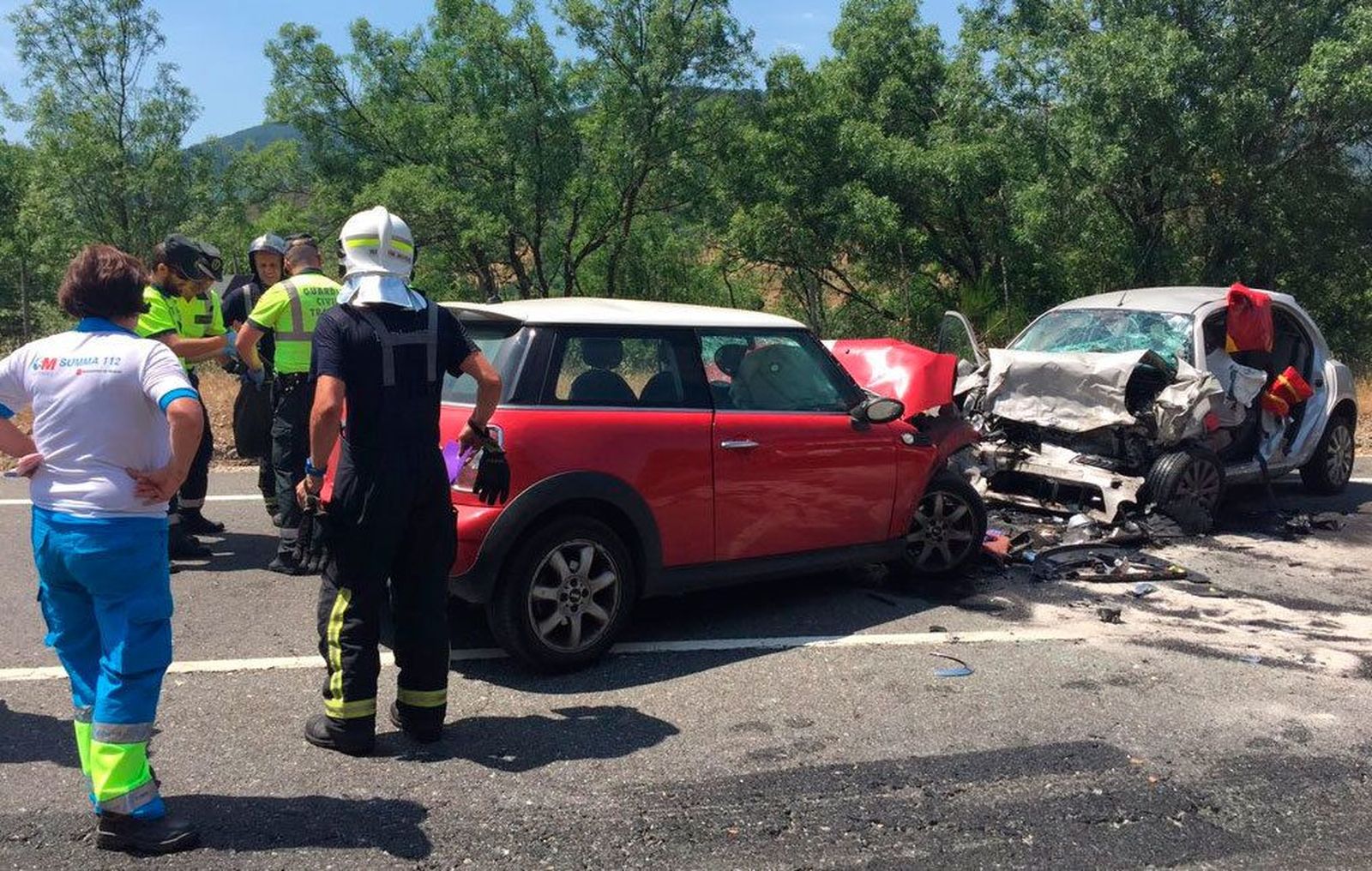 Dos fallecidos en un choque frontal en las Rozas de Puerto Real