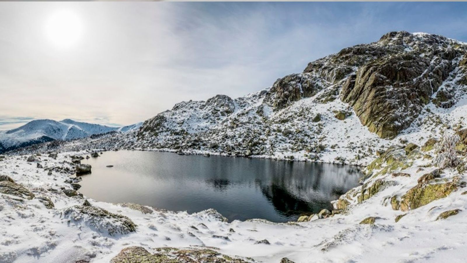 Primeros copos de nieve en la Sierra de Madrid