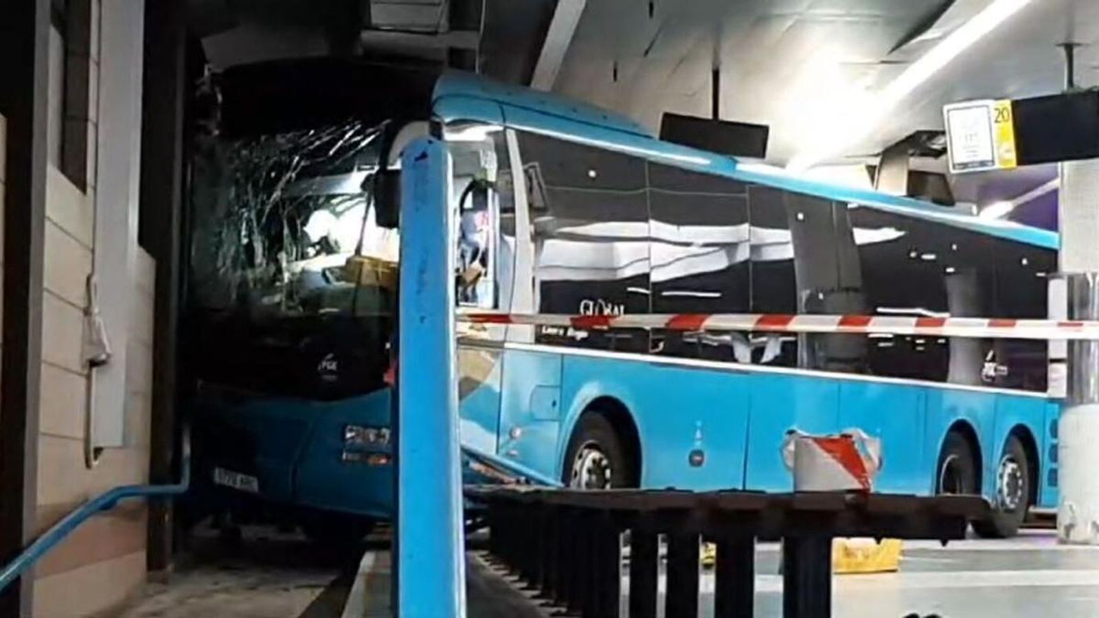 Accidente en la estación de San Telmo de Gran Canaria
