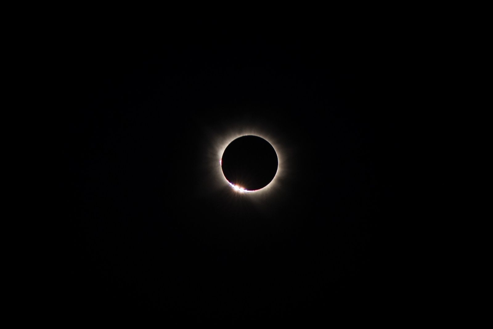 Vista durante el eclipse solar total desde Madrid