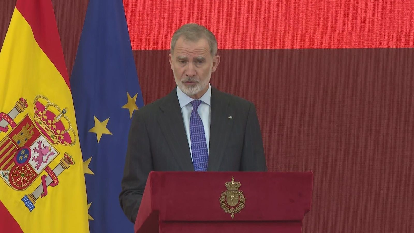 Felipe VI comparte su preocupación por el desarrollo de los incendios forestales de Ávila y Madrid